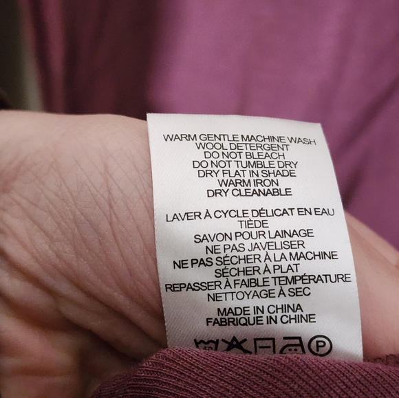 Emu Australia Merino Wool Long Sleeve Burgundy Dress - Picture 5 of 5